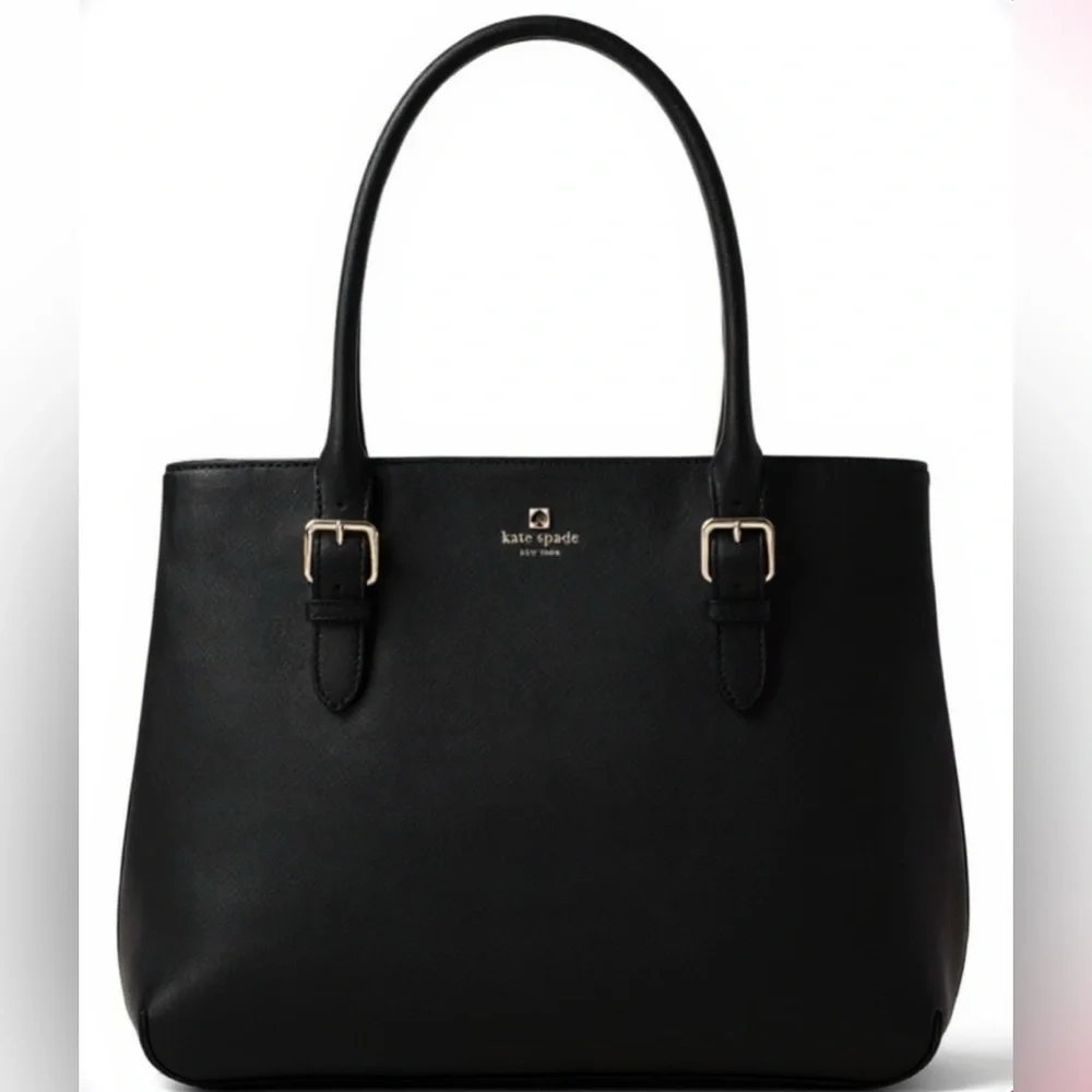 Kate Spade 2015 Black Leather Cove Street Airel Shoulder Bag